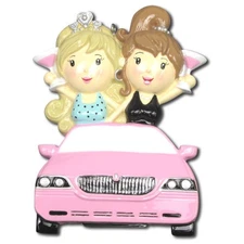 Girl's Night Out  Personalized Christmas Tree Ornament