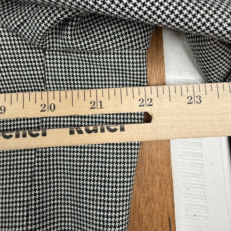 Traje Bachrach Para Hombres 42R Gris Pata de Gallo Doble Pecho Lana Pantalones 34x30 DE COLECCIÓN Foto 3 de 4