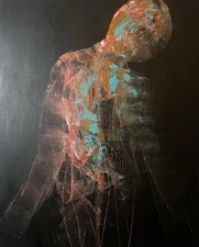 Original Painting By Chris Butler “Once” Acrylic On Canvas 40x30 New 2025