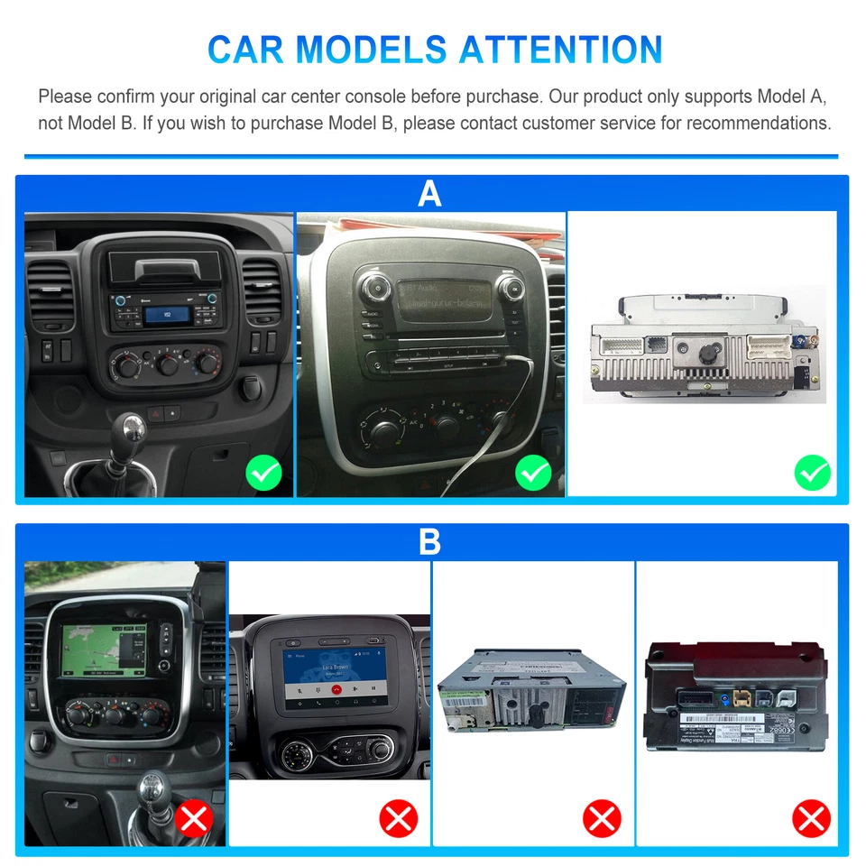 64G Android 15 Autoradio Für Renault Trafic 3 Opel Vivaro B GPS Navi mit Kam DE - Bild 2 von 4