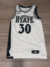 Michigan State Spartans Basketball Marcus Bingham Jr Game Used Jersey 2019-2020