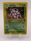 Nidoking 11/102 Base Set Holographic  Vintage 1999 Pokemon Card Damage On Back