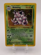 Nidoking 11/102 Set Base Olografico Vintage 1999 Carta Pokemon Danni sul Retro
