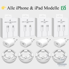 Original Apple 20W Ladegerät + USB-C Ladekabel für iPhone 17 16 15 14 13 12 11 X