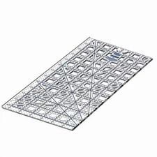 , Ruler, Innovative Ruler Track and Cutter Guide System, Measures 12-1/2X6-1/2 I