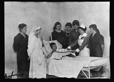 Warsaw Poland 1920s Praxida Irene Fronczak Home Hygiene Sick Care Class