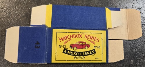 LESNEY MATCHBOX MOKO #43 HILLMAN MINX GREEN w BOX UNPLAYED WITH VERY NICE - Picture 3 of 12