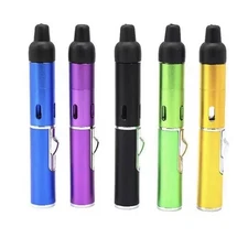 New All-in-1 Pipe Windproof Click Butane Refillable Torch Lighter Click-N-Hit