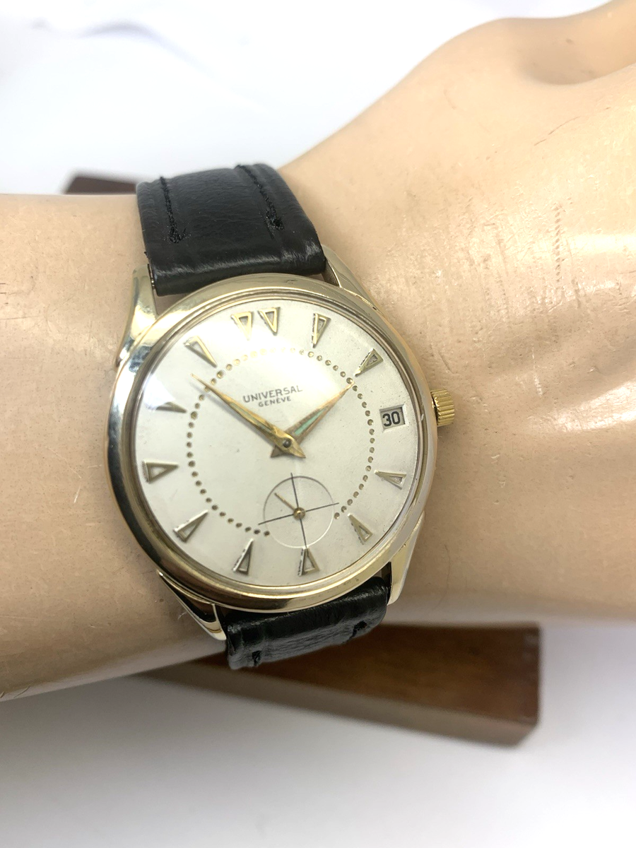 Universal Geneve Men's Watch Vintage 138C Swiss Automatic Leather