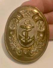 Original Spanish American War Era US Marines USMC Infantry Officer Belt Buckle