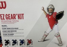 Wilson EZ Gear 2.0 Catcher’s Gear Kit - YOUTH Black LG / XL Baseball Softball