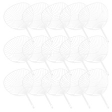  20 Pcs Customized Fans Handheld Accordion Diy Kits Paint Material Package