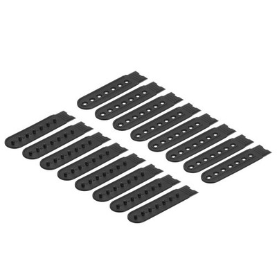 8 Pair Snapback Strap Cover 7 Holes Plastic Hat Snap Buckle Black
