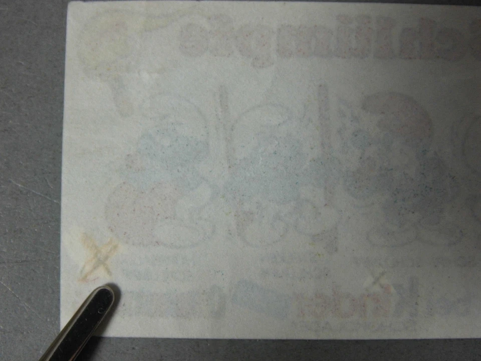 HPF-BPZ: Beipackzettel "Olympiade der Schlümpfe" 1983, 5 Kreuze, 100% original - Bild 4 von 4