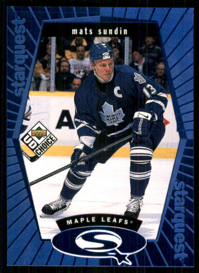 1998-99 UD Choice StarQuest Blue #SQ19 Mats Sundin Toronto Maple Leafs TW3245