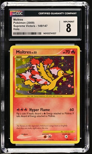 Moltres graded CGC 8 for sale on eBay