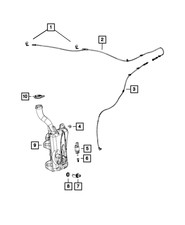 Genuine Mopar Washer Reservoir Hose 68145477AA