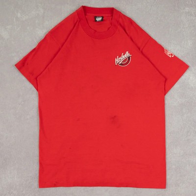 Screen Stars Vintage 90s Nashville Tennessee Graphic T-Shirt L Herren Red Location