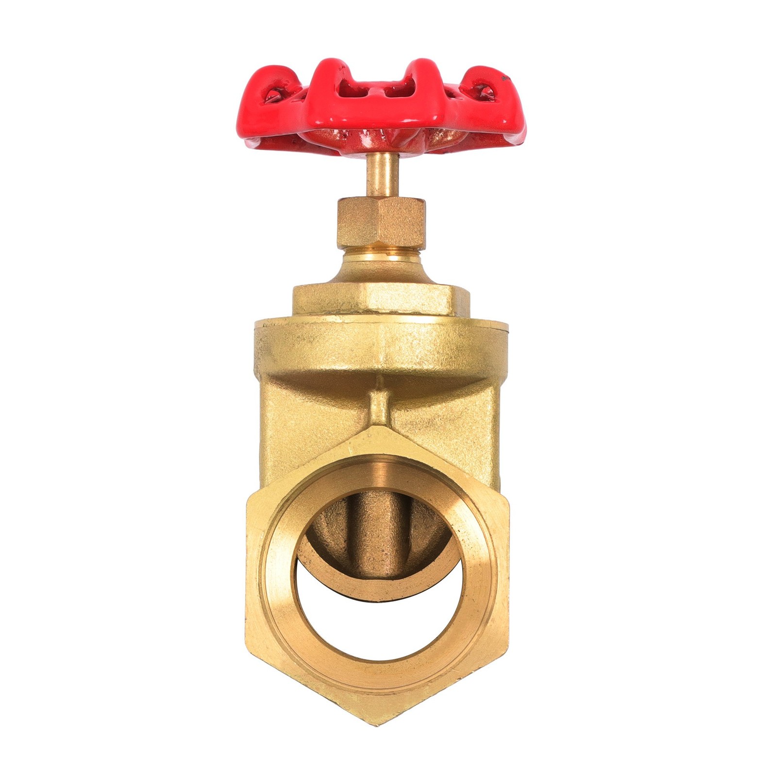 2" NPT Brass Gate Valve, Rotating Sluice Valve Two-way Flow 200 PSI