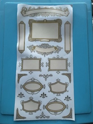 10 New Sheets Rare Vintage PSX Designs Frames Sticker Sheets