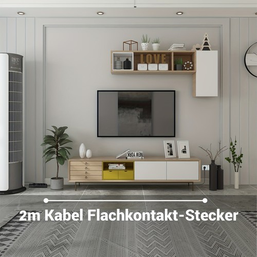 Steckdosenleiste 8-Fach 3 USB Mehrfachsteckdose mit Flachstecker und Schalter DE - Bild 7 von 13