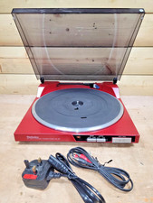 Technics SL-JS1 Fully Automatic Turntable In Red.