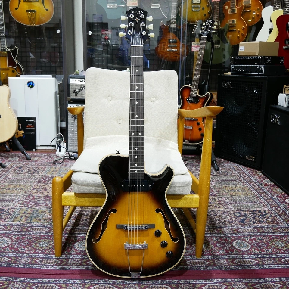 Knaggs Guitars Chena A P Black Burst #405 Piezo-Equipped Model with Split Buffer - Image 2 of 4