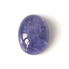 14.45 Carat Natural Blue Tanzanite Cabochon Oval Shape Loose Gemstone 13X17.6 MM