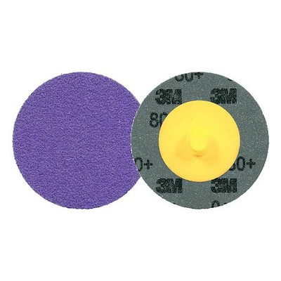3M Cubitron 7100331728 Quick-Change Disc, Ceramic, 2 In Dia., Pk50