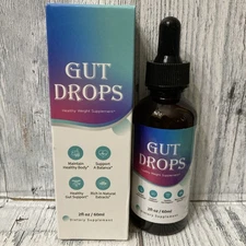 Gut Drops Advanced Weight Loss & Gut Health Support 60 Servings, 2 Oz Exp 4/28