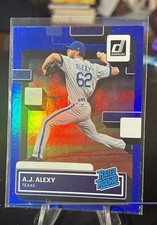 2022 Panini Donruss - Rated Rookie A.J. Alexy #61 Holo Blue (RC)