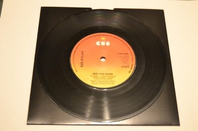 Bob Dylan   Baby Stop Crying 7'' Vinyl 1978 CBS   S CBS 6499