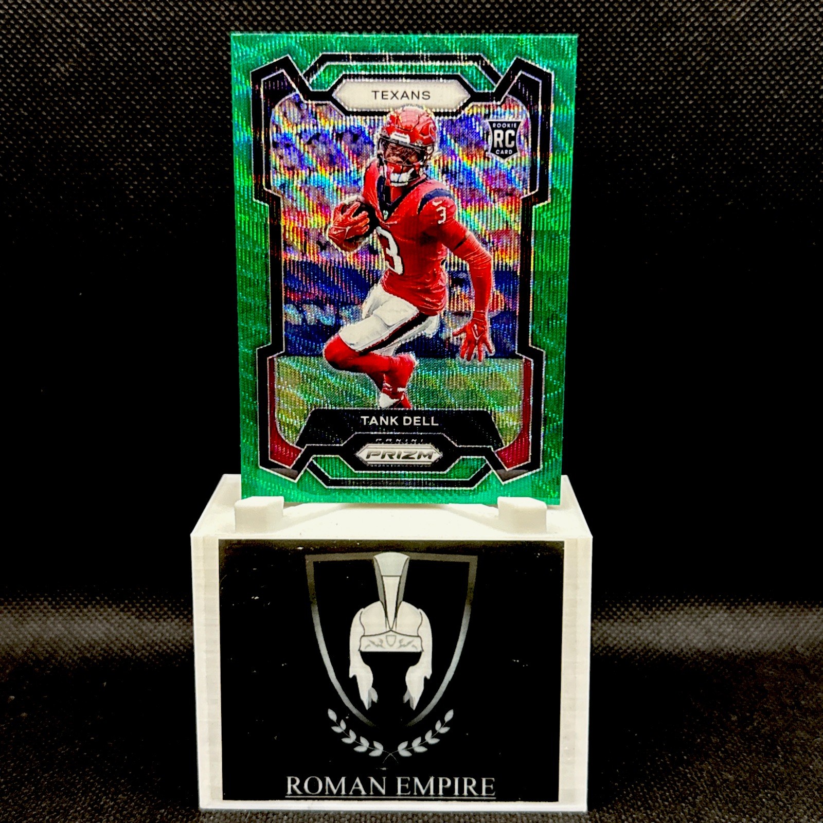 2023 Panini Prizm - Rookies Tank Dell #341 Green Wave Prizm (RC)