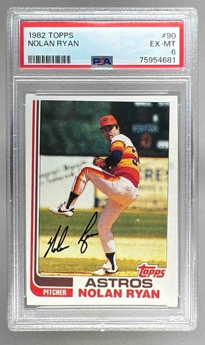 EL.HE35 1982 Topps 90 Nolan Ryan PSA 6