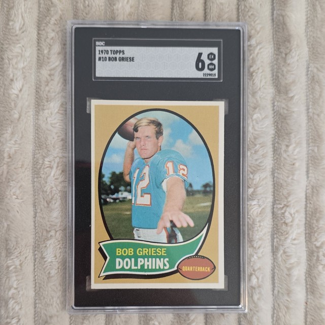 1970 Topps #10 Bob Griese SGC 6 EX-NM Dolphins Football Card