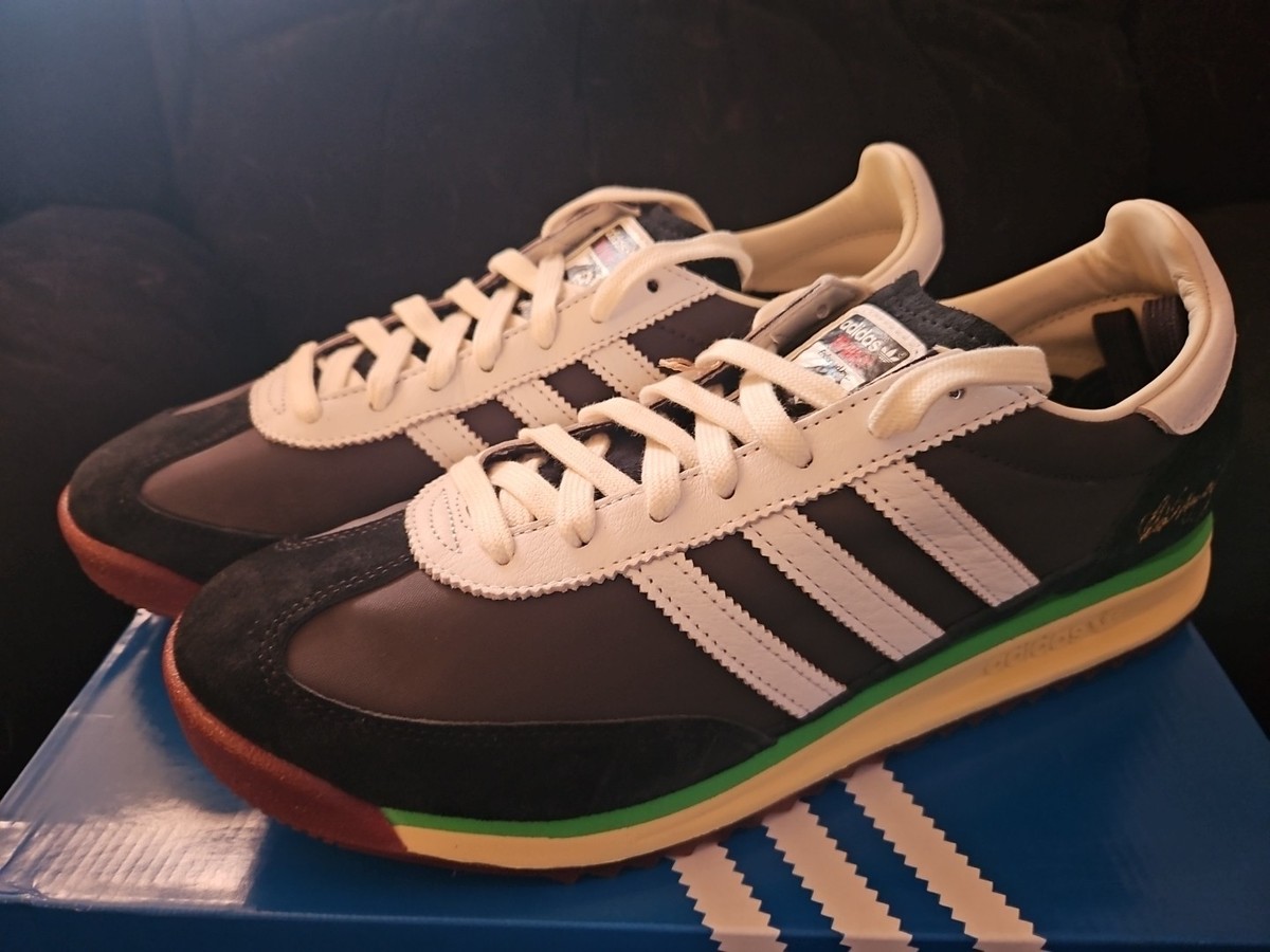 Bob Marley adidas Originals SL 72 RS Core Black Cloud White Bob Marley adidas Originals SL 72 RS Core Black Cloud White