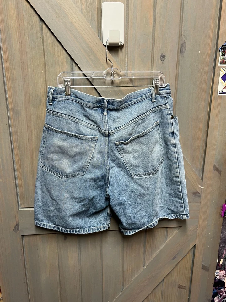 Pantalones Cortos de Jean Sueltos De Colección Y2K Cherokee Denim Lavado Ligero Tiro Alto Azul 34 Foto 2 de 4