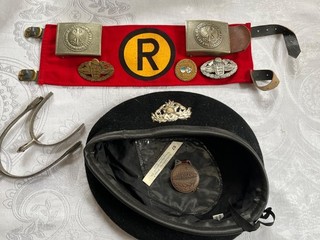 altes Konvolut Militärische Stücke Feuerwehr 1 Wk u. 2 WK Speicherfund Bad Tölz