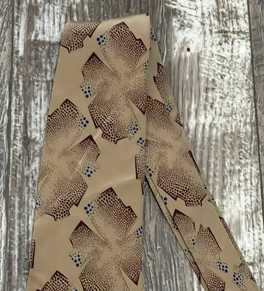 Corbata GIORGIO ARMANI Hecha en Italia Hombre Marrón 100% Seda Foto 4 de 4