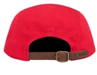 Casquette de camp sergé chinois lavé Supreme rouge (FW23) boîte logo patin logo chapeau