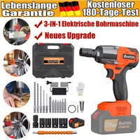 Akku Schlagschrauber 1800Nm Elektrischer Drehschlagschrauber Mit Akkus Koffer