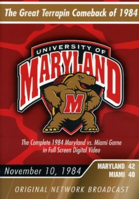  Maryland VS Miami (DVD, 1984 ) New 