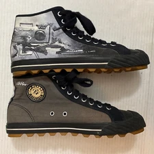 PF Flyers Limited Edition BOOMBOX Hip Hop by Justin Bua Mens 9 Womens 10.5 RARE