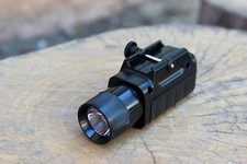 Light Up Tactical Flashlight Torch Toy w/ Picatinny Mount for Dart/Ball Blaster