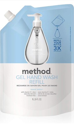 Method Gel Hand Wash Refill (Sweet Water Scent) - 34 FL OZ