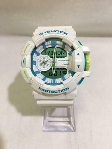 g shock white green