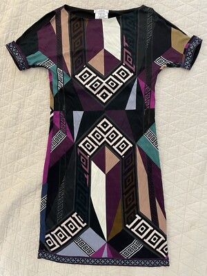 VERSACE COLLECTION Cold Shoulder Print Jersey Shift Dress Size 40 $850 |  eBay