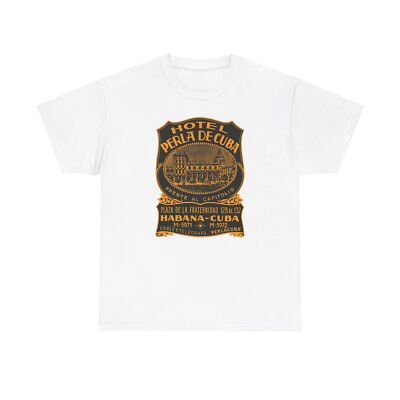 Vintage Advertisement 1925 Hotel Perla De Cuba, Havana Unisex Heavy Cotton Tee