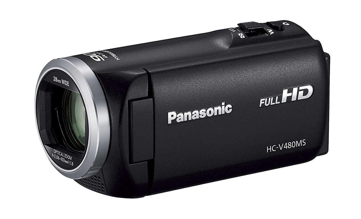 Panasonic HD Video Camera V480MS 32GB Black HC-V480MS-K New in Box