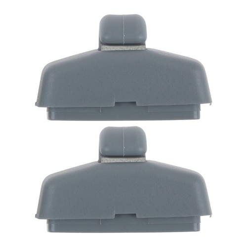 2pc Grey Front Sun Visor Hook Clips Bracket Holder For Skoda Superb 2002-2008 - Picture 4 of 14